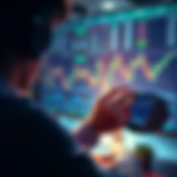 A person looking at financial graphs and charts while contemplating investment choices