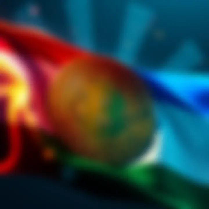 Iran's flag with a Bitcoin symbol overlaid, representing the country's acceptance of cryptocurrency for transit fees in the Hormuz Strait.