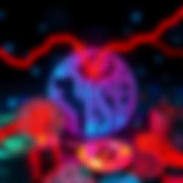 A graphic showing the IRS logo alongside cryptocurrency symbols with arrows indicating tax tracking changes for 2025.