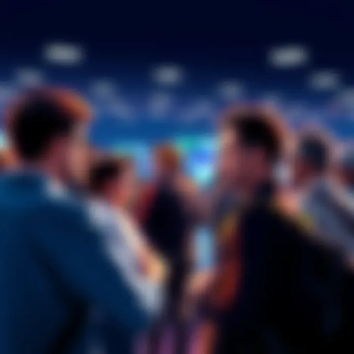 James Beck from the ENS team talking to a group of people about ENSv2 and the migration of .eth names