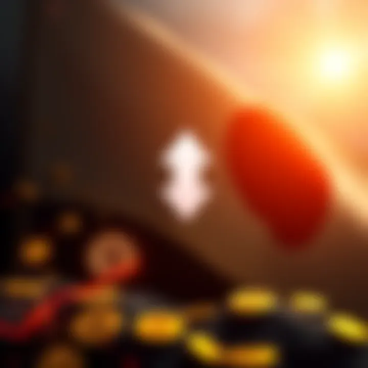 A graphic showing Japan's flag with a downward arrow and cryptocurrency symbols, indicating a tax cut from 55% to 20%