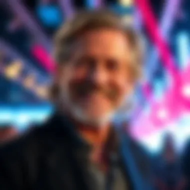 Jeff Bridges at a red carpet event, showcasing his charm and style before becoming famous for Tron