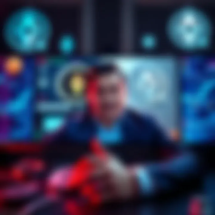 Joel Valenzuela talking about Monero and Zcash on a video call with graphics of cryptocurrencies in the background