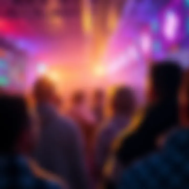 Johnny Hamcheck engaging with a crowd about crypto trading and Rubic