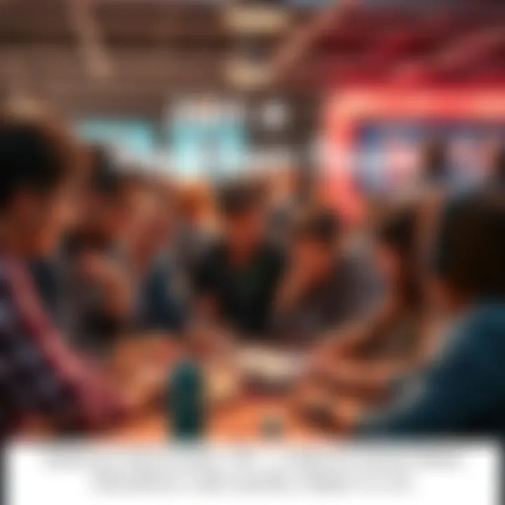 A diverse group of people brainstorming and collaborating on a project for a hackathon