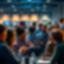 A group of diverse people discussing and sharing their experiences about Pi on a forum.