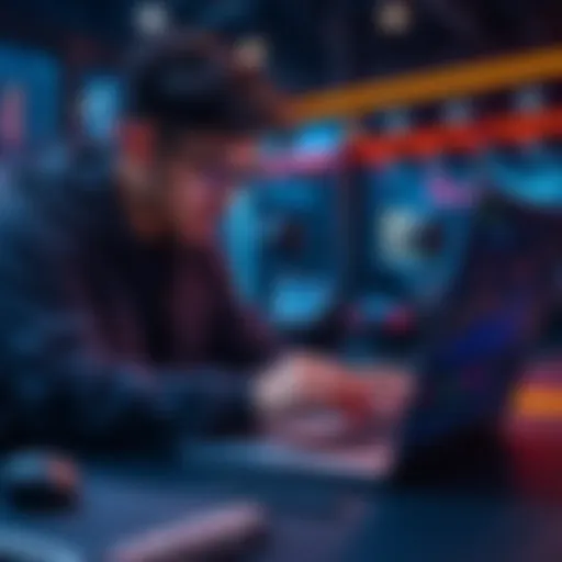 A user examines the Jumper Exchange platform on a laptop, focusing on streamlined swapping options in decentralized finance.