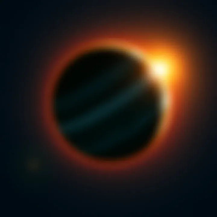 Jupiter with Two Suns A vivid illustration of Jupiter with increased mass, surrounded by two bright suns in a starry sky.