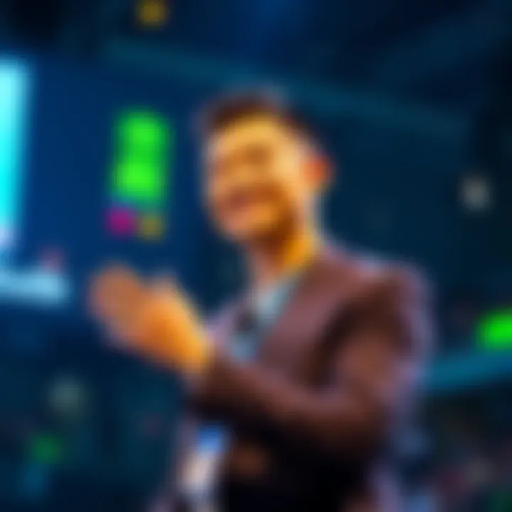 Justin Sun speaking on stage at LONGITUDE HK, discussing his early Bitcoin investment and the future of cryptocurrency.