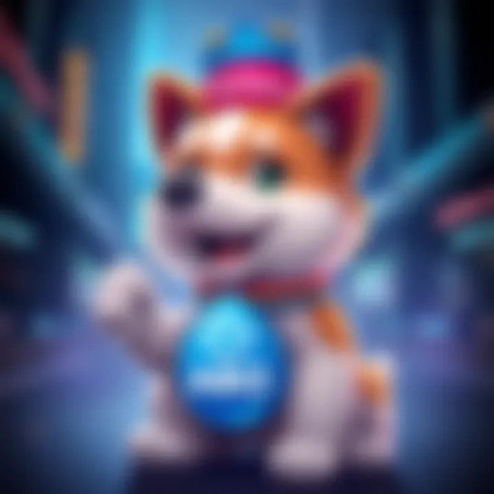 KABOSU token announcement featuring a cute dog character and the BitMart logo