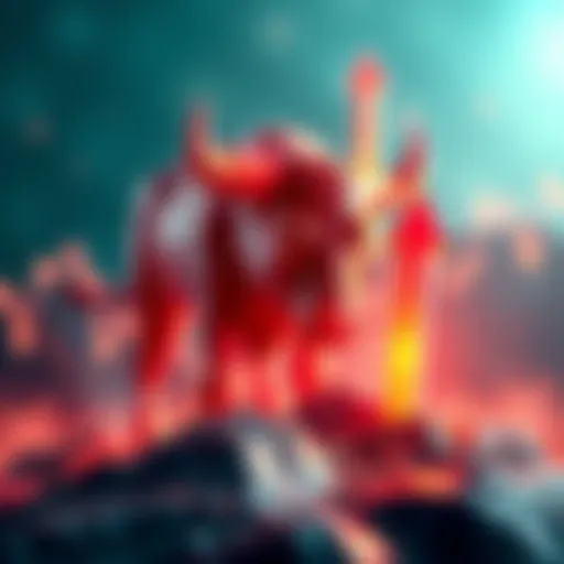 A bullish market trend with upward arrows representing Kaspa's long-term holding expectations. Investors are optimistic about future profits as market dynamics shift.