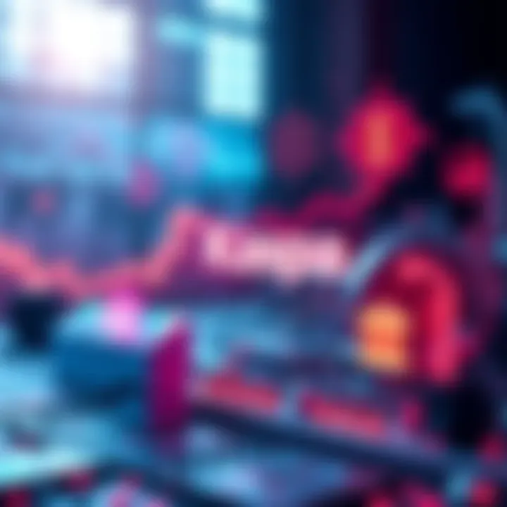 Visual representation of Kaspa's future market growth, featuring symbols for energy trading, banking collaborations, and smart contracts.