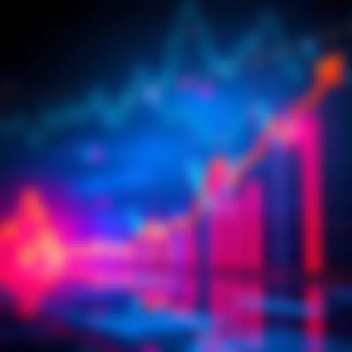 A graph showing the sharp increase in Kaspa's price with upward trends and investor activity