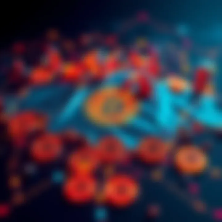 A visual representation of Kazakhstan's investment in Bitcoin and cryptocurrencies, featuring a map of Kazakhstan with Bitcoin symbols overlaid.