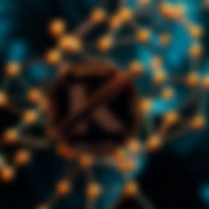 Keeta Cryptocurrency Representation Graphic showing Keeta (KTA) coin with a directed acyclic graph structure in the background, symbolizing its classification in the cryptocurrency market.