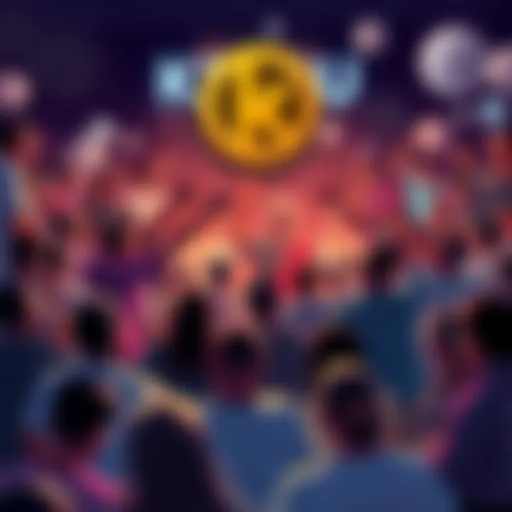 A vibrant community gathering around KENDU memecoin, showcasing dedication and support despite market challenges.