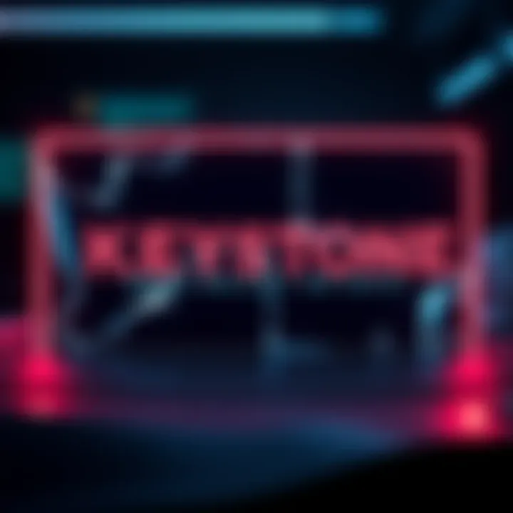 A broken Keystone wallet with error messages on the screen, emphasizing users' need for better alternatives.