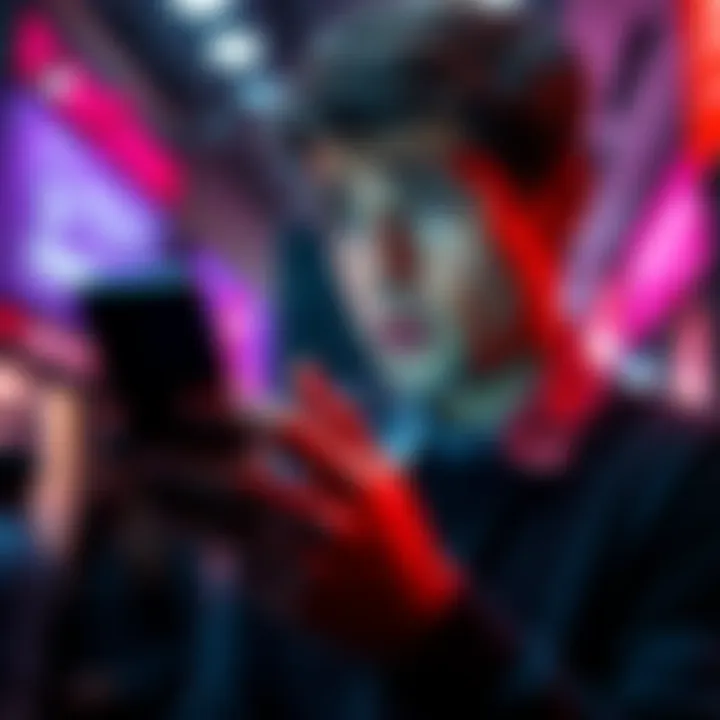 A person looking concerned while using the Kraken app on a smartphone, emphasizing privacy and data safety.