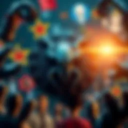Kraken logo surrounded by symbols representing celebrity rugpulls in the crypto market