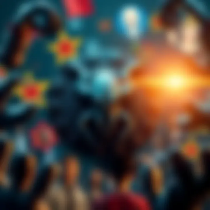 Kraken logo surrounded by symbols representing celebrity rugpulls in the crypto market