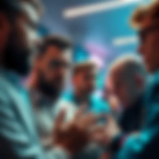 People discussing the delay of Kraken referral bonuses with worried expressions.