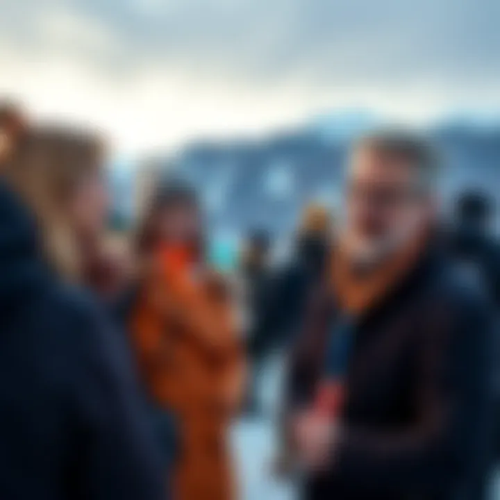 Ksenia interviews Ata Potok outdoors at Davos, discussing real-world assets and tokenization.