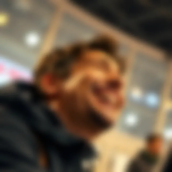 A person with a big smile reacts to a humorous post about a future event from two years ago