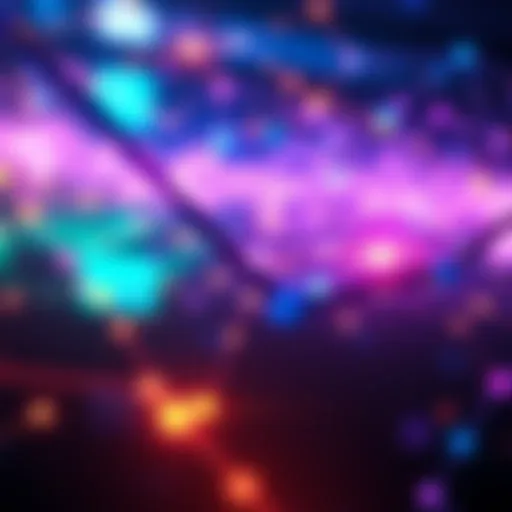 A graphic showing a digital network with vibrant colors, symbolizing the launch of the LitVM test net tomorrow.