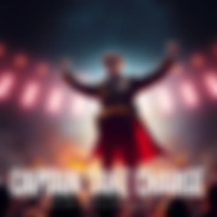 Leader Embracing Authority A confident leader stands tall, arms raised in empowerment, inspiring followers with a bold declaration.