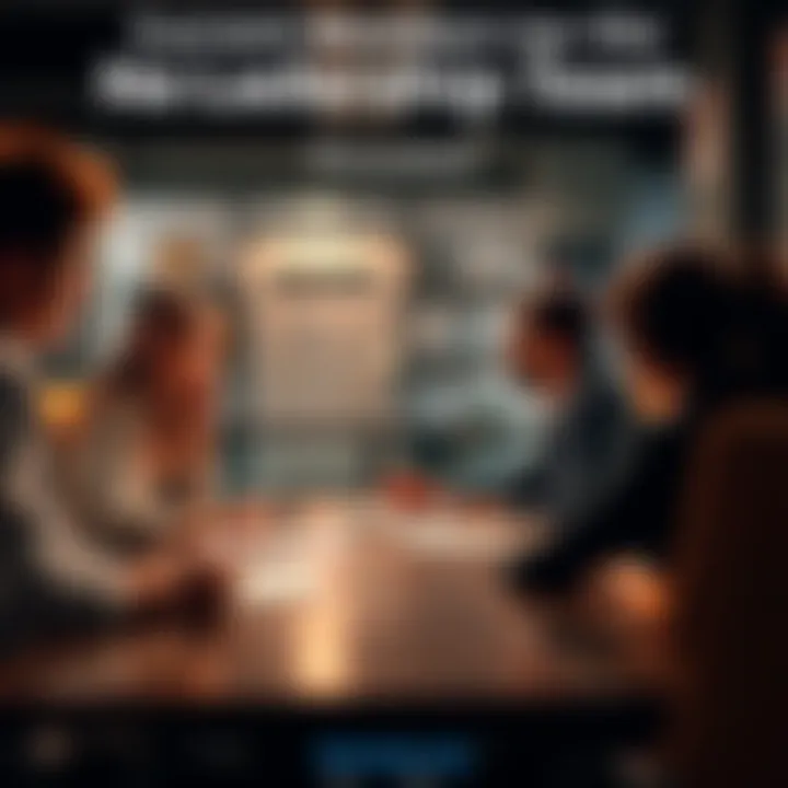 Current members of the leadership team gathered for a meeting, discussing roles and responsibilities.