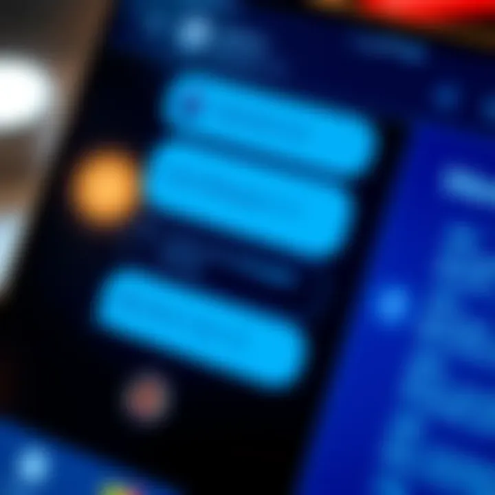 Close-up of a Leboncoin message screen showing conversation between users without word count limits