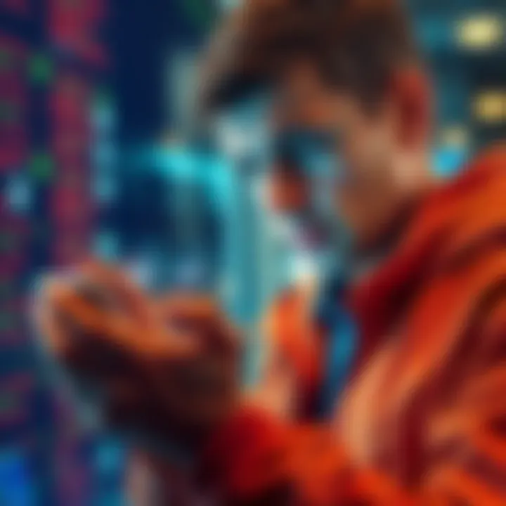 A person examining transaction requests on their Ledger wallet, looking concerned about security and permissions.