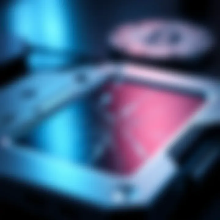 Ledger device and cracked screen A close-up of a Ledger cryptocurrency device with a cracked screen, symbolizing concerns over device reliability after support ends.