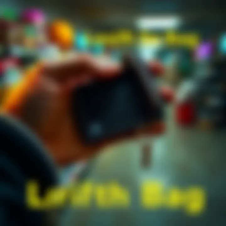 A person holding a Ledger Nano S cryptocurrency wallet discovered in an old thrift store bag