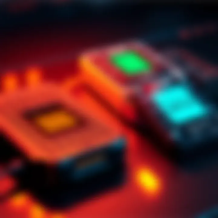 Close-up of Ledger Nano X devices showing differences in battery performance, one older model and one newer model.