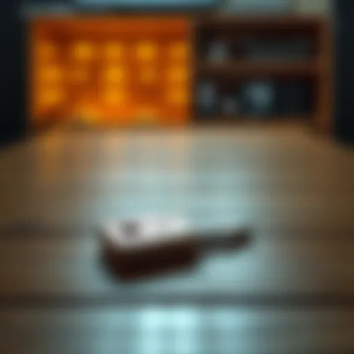 A Ledger recovery key resting on a wooden table, symbolizing digital asset protection.