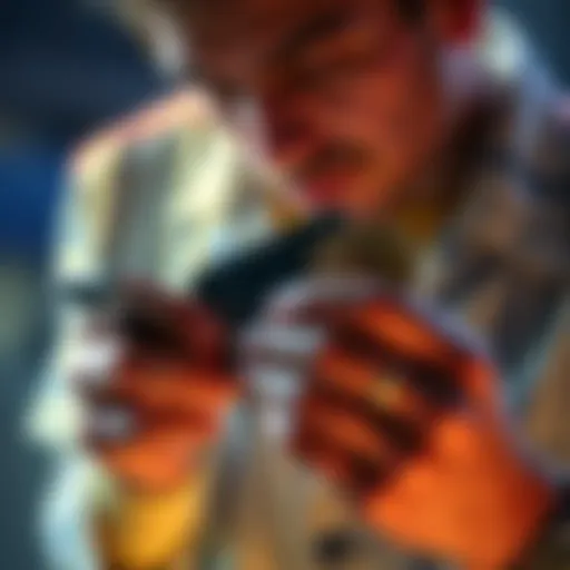 Individual examining a Ledger wallet while considering moving Bitcoin due to a Transaction Check letter.