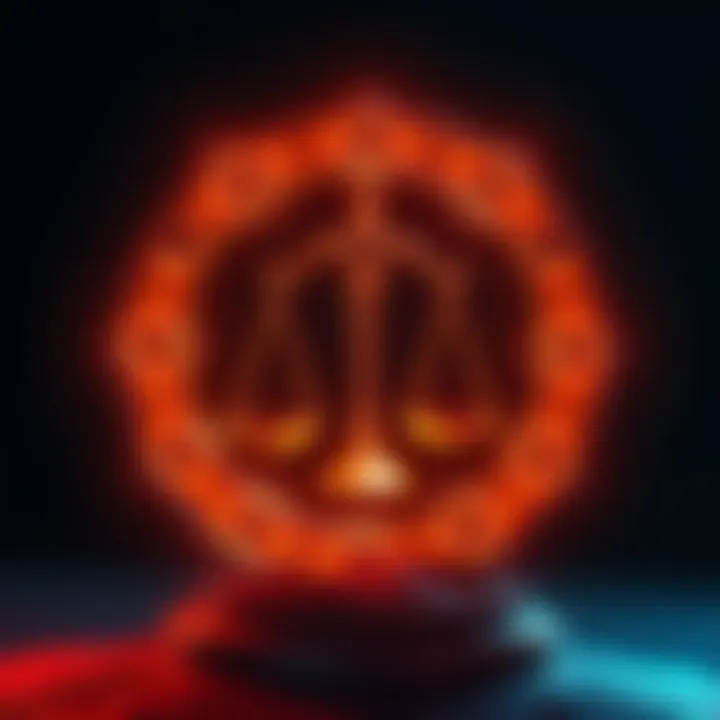 Illustration of a Legal Oracle symbol representing real-time verification of ownership changes in tokenized assets and Real World Asset protocols.