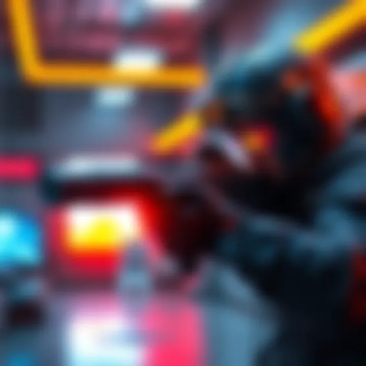 A player aiming with the Lemat sidearm in a gaming setting, showcasing its sleek design and powerful performance.