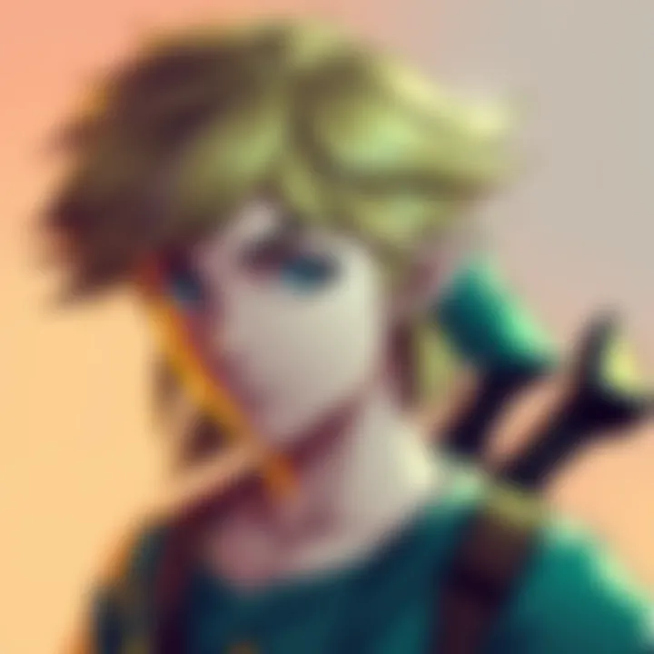 An illustration of Link showing off his new haircut, styled in a fresh and modern way, capturing fans' attention.