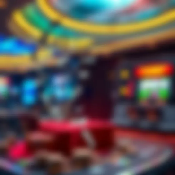 A conceptual image showing digital money flowing into a gambling platform, representing decentralized finance and support for online gambling.