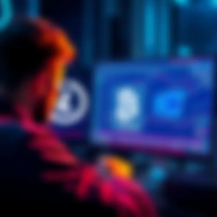 A person looking at a computer screen showing a Litecoin symbol and a Bitcoin wallet address, appearing puzzled about how to recover funds.