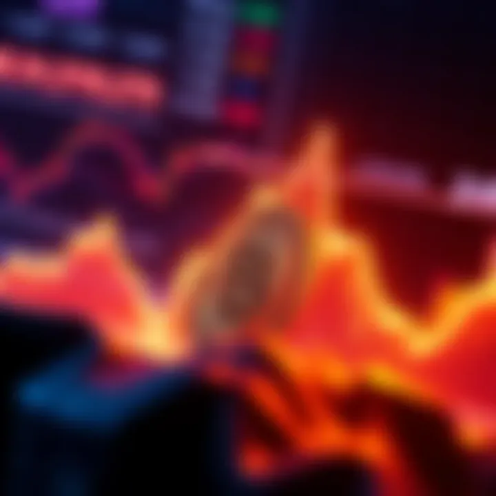 A line graph showing Litecoin's price trend with an upward movement towards $25.