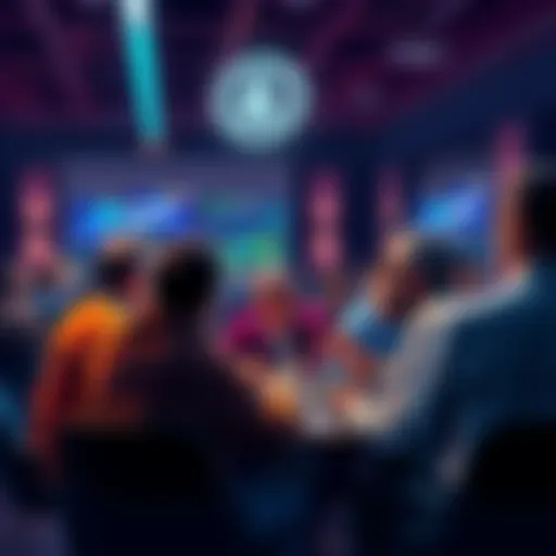 People sharing Litecoin trading strategies and insights in a forum