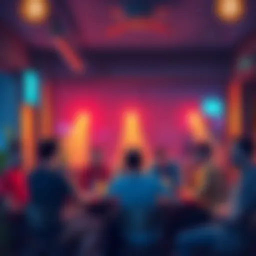 Group of Bitcoin enthusiasts gathered at a local cafe discussing cryptocurrency