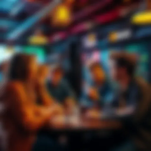 A group of local bitcoin enthusiasts sharing ideas and building connections in a community setting.