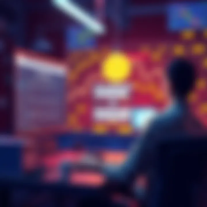 Locked Coin Access A person sits at a computer, looking at a coin website while considering how to verify ownership and change a passphrase.