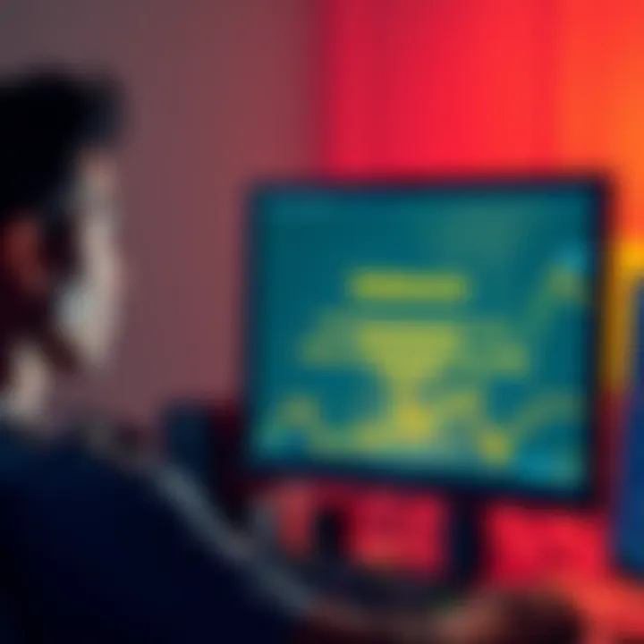 A person looking worried while staring at a computer screen showing a Binance withdrawal error message, symbolizing locked funds.