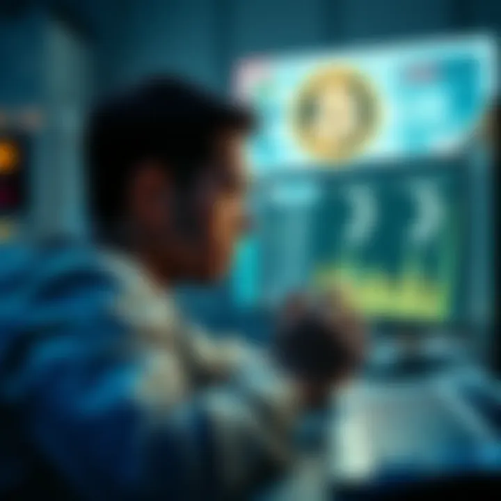 A disappointed user looking at a computer screen showing an empty Pi wallet, symbolizing lost cryptocurrency funds.