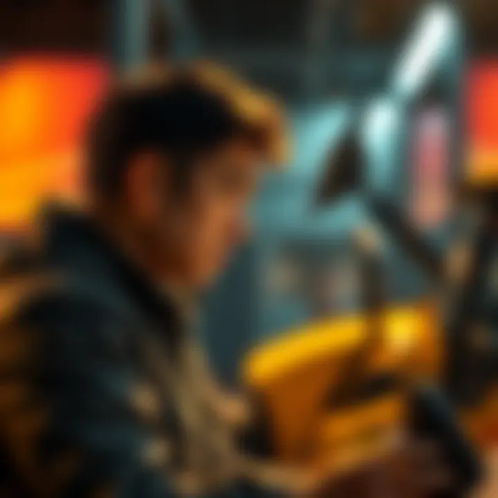 A worried seller looking at a low bid on their vehicle in an online auction setting